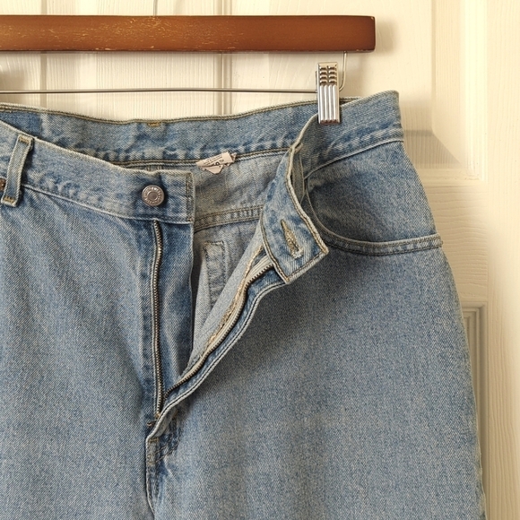 Levi's Y2K Vintage 550 Medium Wash Relaxed Fit Tapered Leg Denim Jeans 16 Mis M - Picture 7 of 15